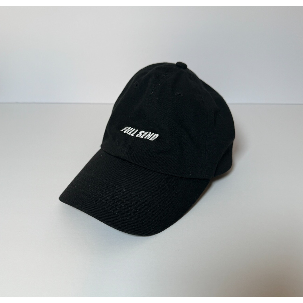 Full Send Hat Black Adjustable Strap Dad Hat Logo Baseball‎ Cap